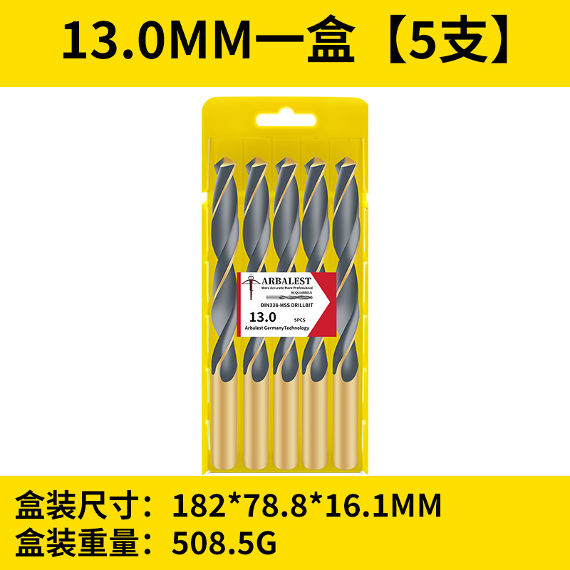 Broca de giro genuina, broca de acero inoxidable superduro, aleación de hierro 1-10, acero de tungsteno, taladro de giro de alta resistencia