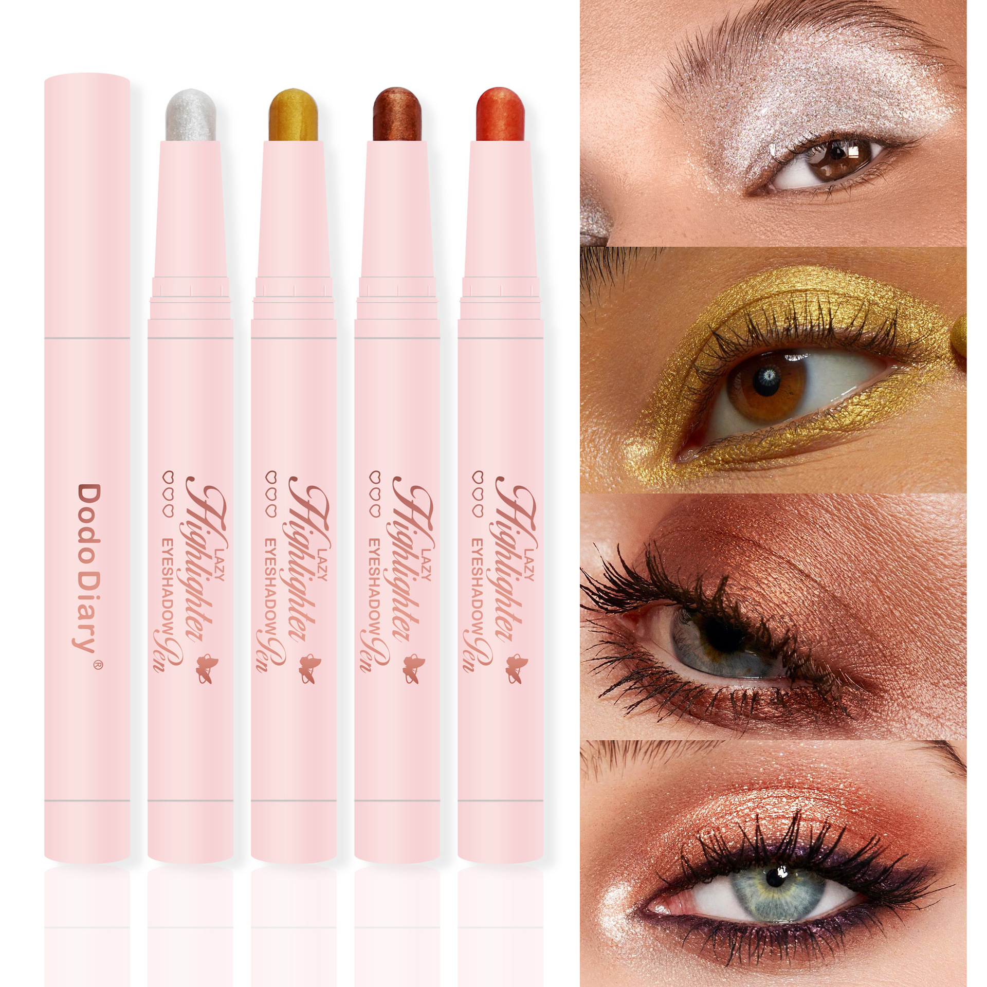 Cross-Border Exclusive Highlighter Contour Eyeshadow Stick with Pearlescent Shimmer for Under-Eye Makeup Tk Temu Popular Dodiary