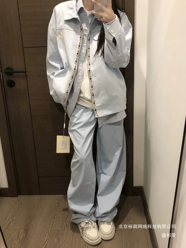 厂家直销2025早秋新款高街刺绣翻领夹克外套女春秋感宽松情侣装|undefined