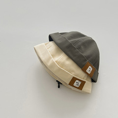 秋南 兒童帽子秋冬2024新款洋氣男童女童地主帽雅痞帽寶寶瓜皮帽