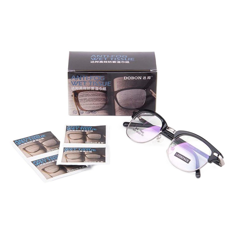 En stock toallitas desechables sin alcohol toallitas de limpieza lente de la pantalla del teléfono móvil anti-niebla limpiar toallitas de gafas