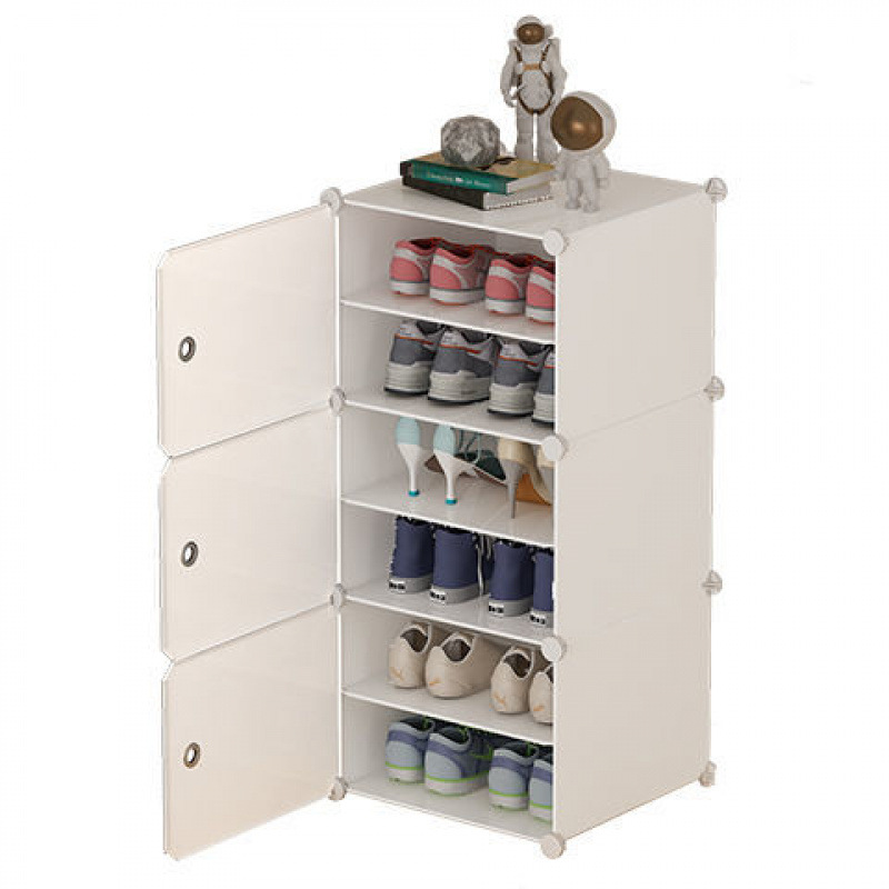 Simple Multi-Layer Shoe Rack for Home Use at the Entrance, Multifunctional Dust-Proof Mini Economical Storage Rack, Dormitory Shoe Cabinet