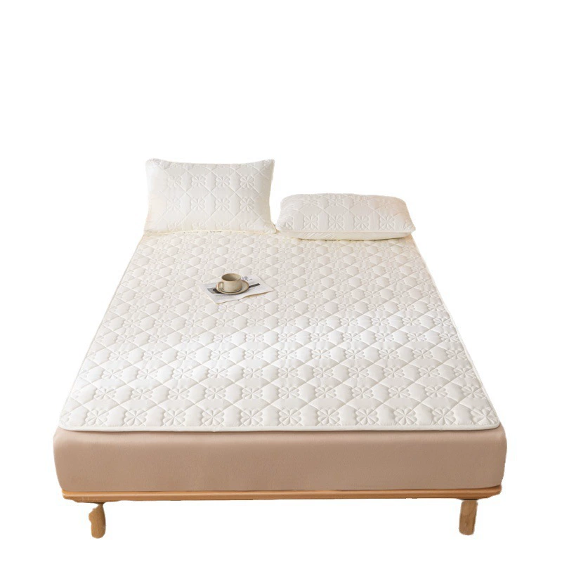 Quilted non-slip thin mattress for students