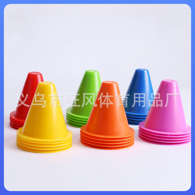 ✅ Wholesale 8cm High Windproof Roadblock Roller Skating Pile Multi-Functional Football Training Sign Barrel Obstacle Skating Roller Skating