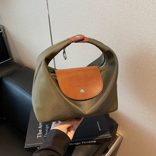 大容量包包女式2025新款秋冬休闲时尚布包上课通勤单肩斜挎饺子包