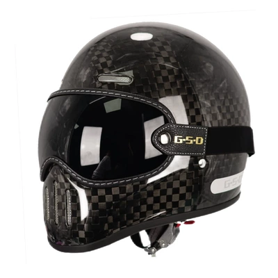 Motosiklet kaskı (dəbilqə) – All-Season Safety Helmet 3C - 12k-black-tea-mirror-m55-56