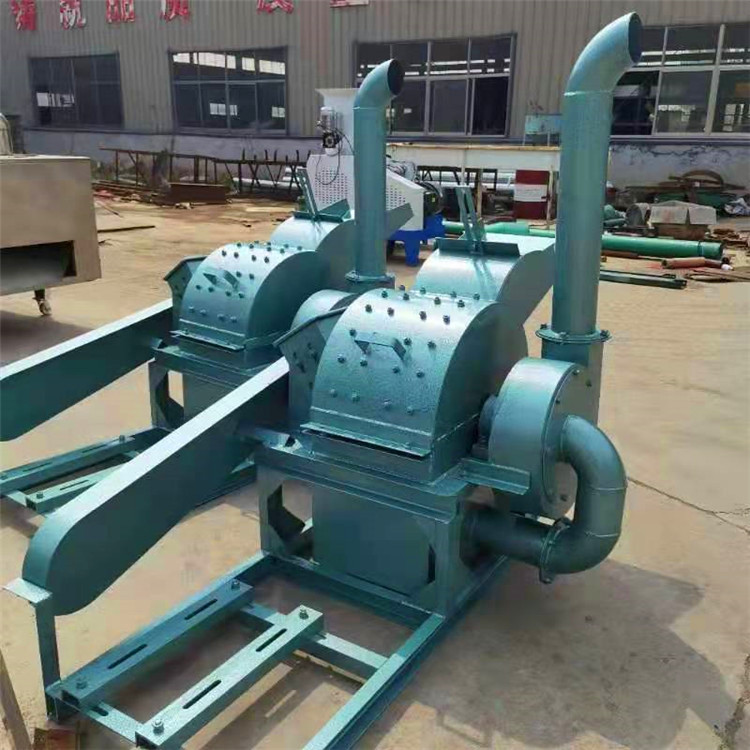 大进料口杂木木材粉碎机圆木粉碎机可移动食用菌木屑机木材粉碎机