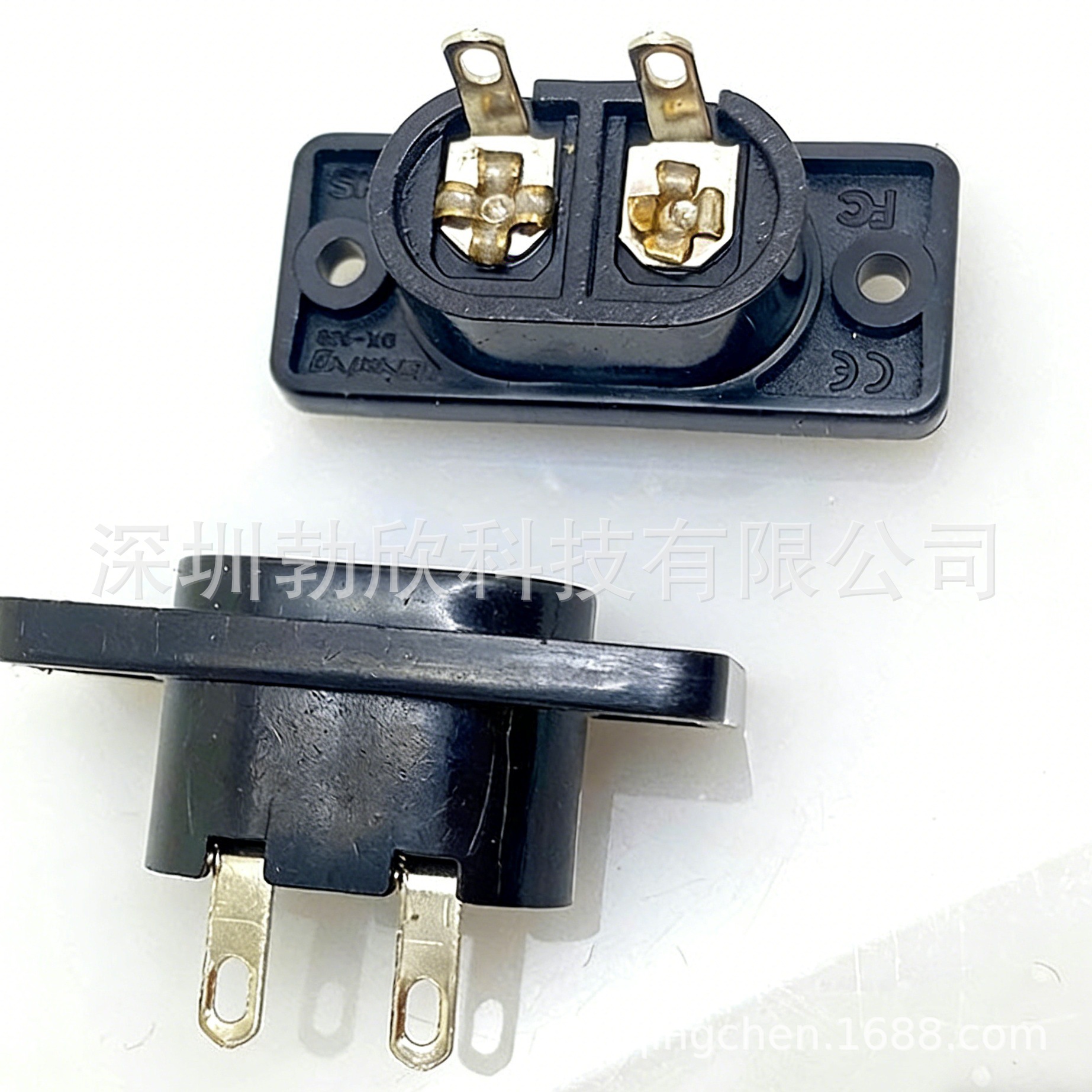 供应AC电源插座 品字插座 8字插座BX-180-D02 八字插座 全铜环保