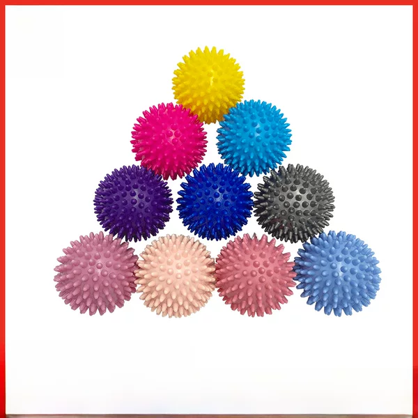 Children's sense of PVC barbed ball massage acupoint color grip ball pointed fascia yoga fitness ball hedgehog laundry ball