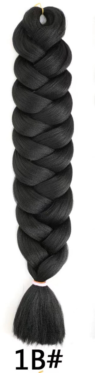 82 pulgadas Outre Xpression Braids gran pelucca de trenza africana negra pelucca de trenza sucia 165g