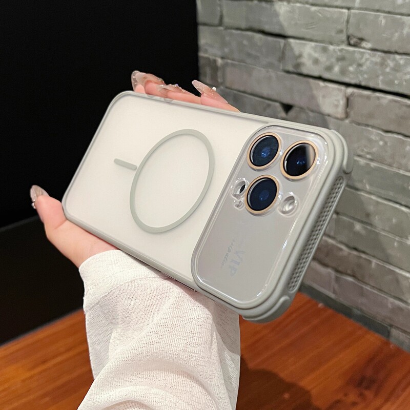 适用iPhone16手机壳秒变17大视窗磁吸细圈肤感散热防摔苹果保护套|undefined