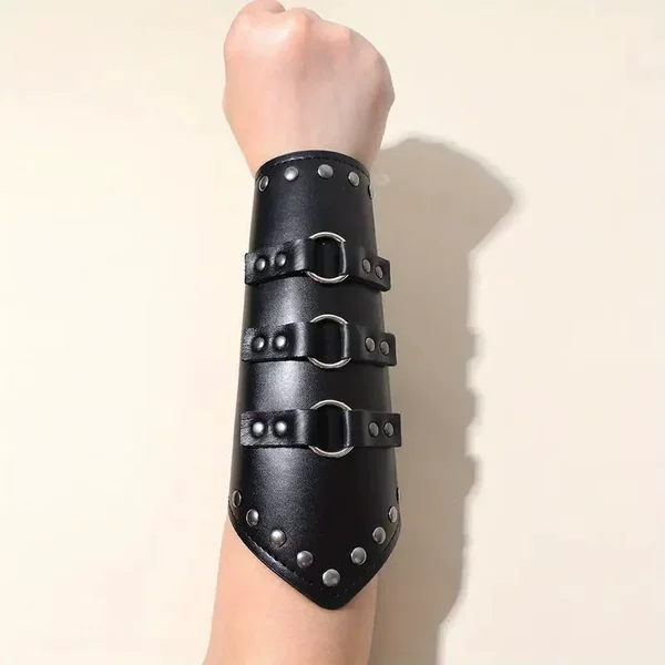 Medieval Vikings Leather Bracers Renaissance COSPLAY Costume Performance Accessories Stage Props Wholesale