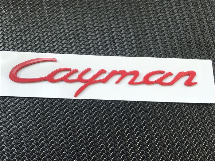 Porsche 718 Boxster T emblem, Cayman S emblem, GTS rear emblem, English lettering emblem, modification