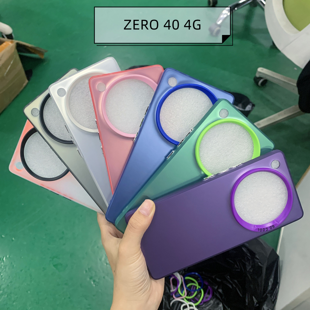 适用INFINIX Zero40 4G双层IMD彩银三合一电镀镭射肤感防摔手机壳