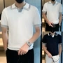 v领修身半袖夏季polo衫