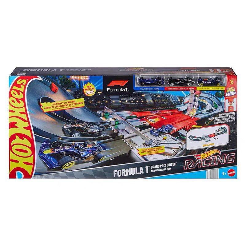 Hot Wheels Electric F1 Racing Grand Prix Track Set with 3 Racing Cars - Toy Gift for Boys Hot Wheels Electric F1 Racing Grand Prix Track Set with 3 Racing Cars - Toy Gift for Boys