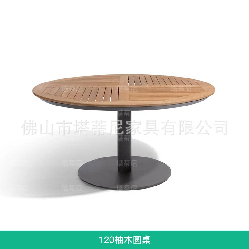 Mesa y silla de teca al aire libre Jardín al aire libre Balcón impermeable y protector solar Muebles de ocio al aire libre Mesa y silla de madera maciza image 9