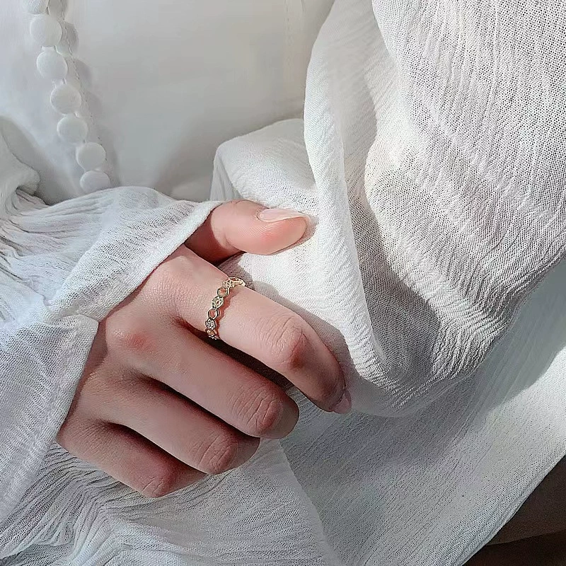 Трендовое кольцо с монеткой, универсальный размер, модное, 18 карат, интернет-хит