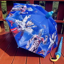 太阳伞儿童雨伞包邮黑胶小学生幼儿园遮阳奥特曼卡自动长柄通