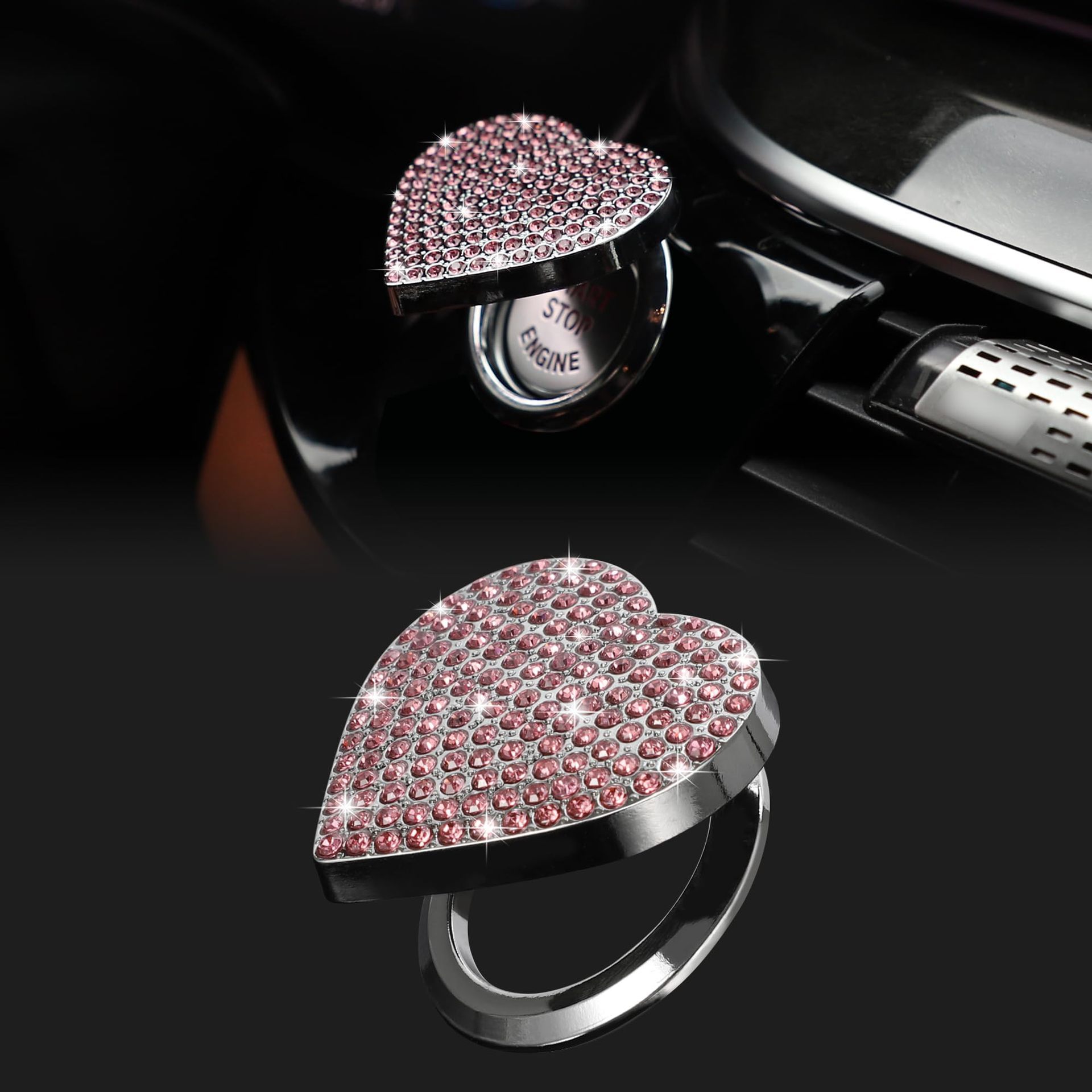 Car One-Button Start, Qìchē Other Automotive Interior Supplies - pink-diamond