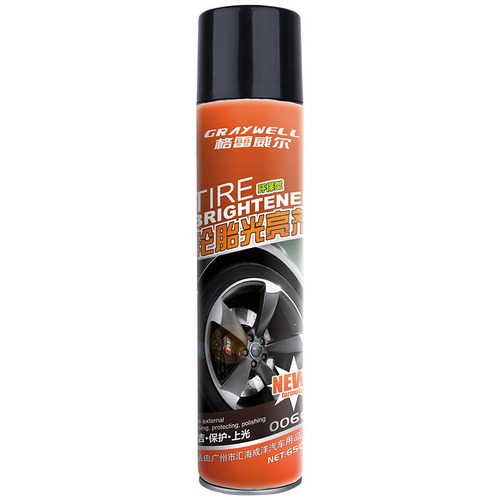 Car tire brightener, interior foam, decontamination cleaner, anti-aging contour tire glaze, maintenance oil, tire wax