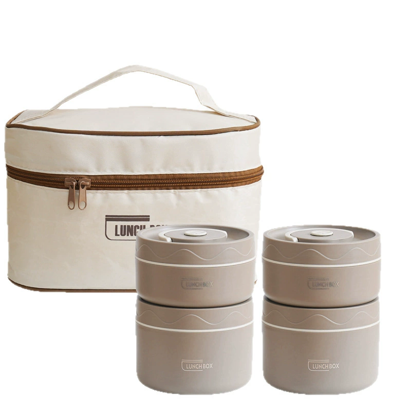 Ручной термос-ланч-бокс (Thermos), двойной слой, нержавеющая сталь AISI 304, варианты 420/550 мл