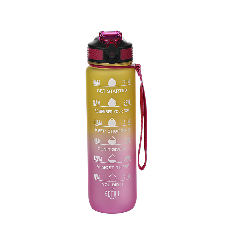 Cross-border Deportes hervidor de agua de plástico taza de gran capacidad de rebote cubierta de paja SK Amazon PC regalo caliente Espacio Taza