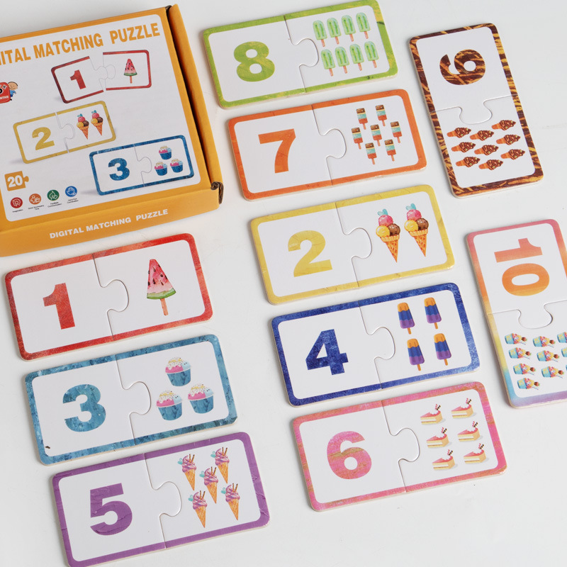 Juguetes educativos divertidos para niños, ayudas didácticas del arco iris de madera, ayudas didácticas Montessori, juguetes cognitivos para la iluminación infantil, juegos digitales image 3