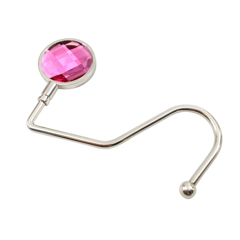 Акриловая Gem S-образная петля для чулок и подвеска для сумки, крючок у стола/на рюкзаке, без прилипаний, множественные цвета
