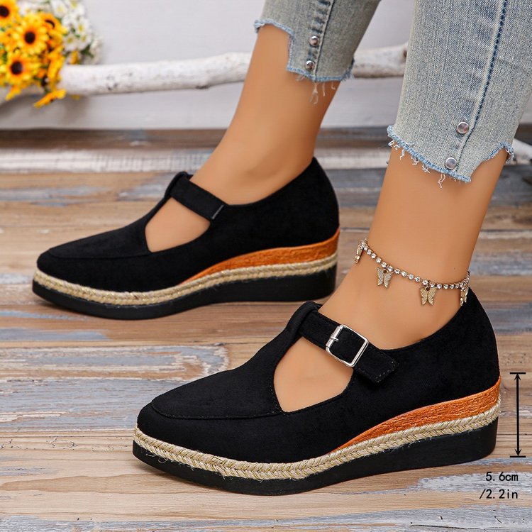lightweight comfortable shoes wedge heel low-cut