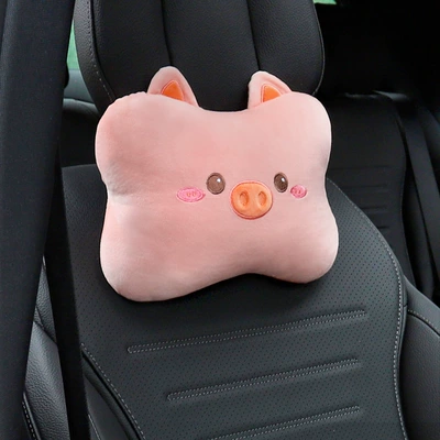 seasons universal waist pillow pillow, Headrest - 1-pink-pig-headrest