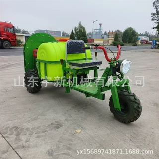 新型果树打药机三轮乘坐式果园喷雾机 自走式风送喷药机
