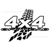 Foreign trade car stickers 4x4 off -road off Road reflector car body car rear stickers D614