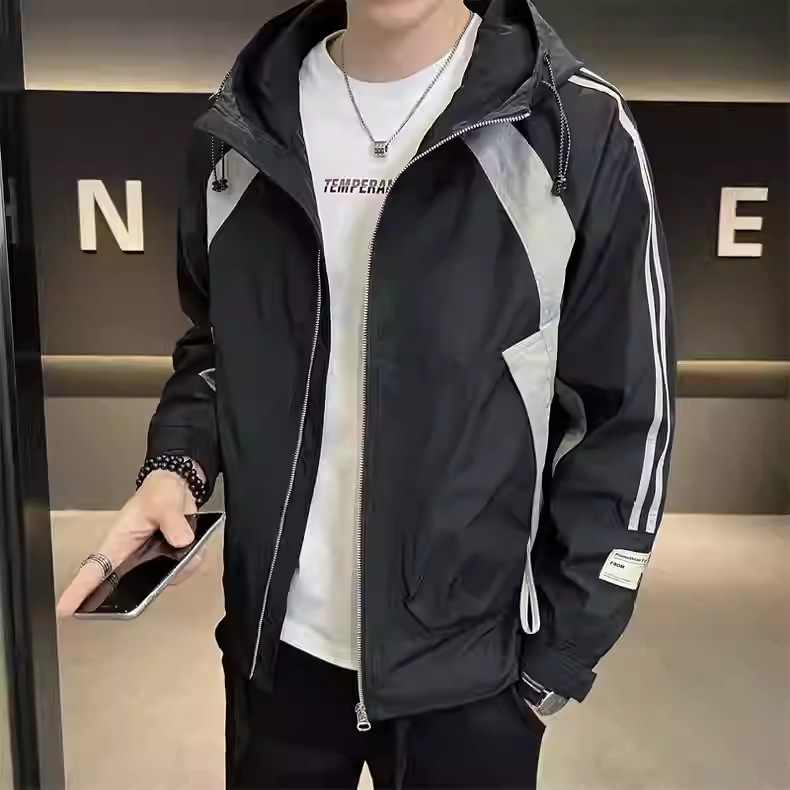 Men's Hooded Assault Jacket - Versatile Casual Workwear Style_voghion.com