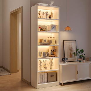 Storage Cabinet, Locker, Bookshelf, Storage Rack, Floor-Standing Household Living Room Cabinet, Wall-Mounted Integrated Narrow Gap Corner Bookcase