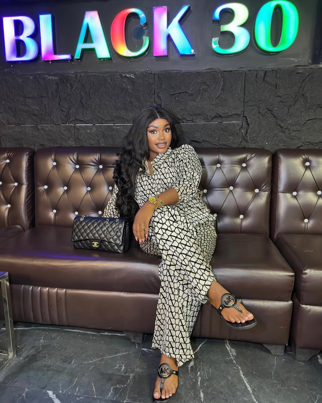 Printed Long Sleeved Shirt Wide Leg Trousers Two Piece Sets African Spring Autumn Women Wear