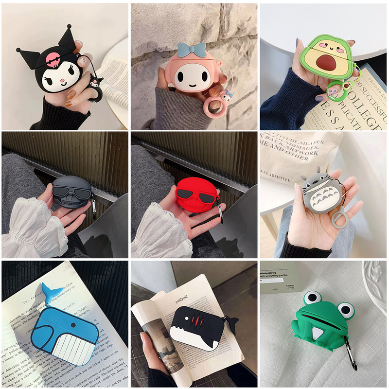 Suitable for Apple 2025 New AirPods Pro3 Wireless Bluetooth Headset Soft Rubber Cartoon Silicone Headphone Shell