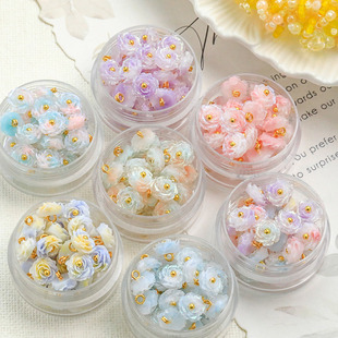 Sizzling with Ball Needle Rose Soft Flower Camellia Scattered Beads DIY Beaded Material Bracelet Necklace Accessories