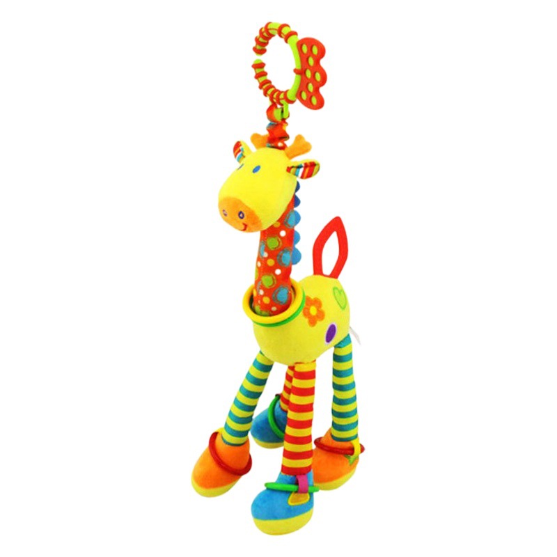 Juguete Colgante para Asiento de Coche de Bebé con Forma de Jirafa Happymonkey, Colgante para Cochecito de Bebé Recién Nacido, Juguete de Consuelo para Bebé, Transfronterizo