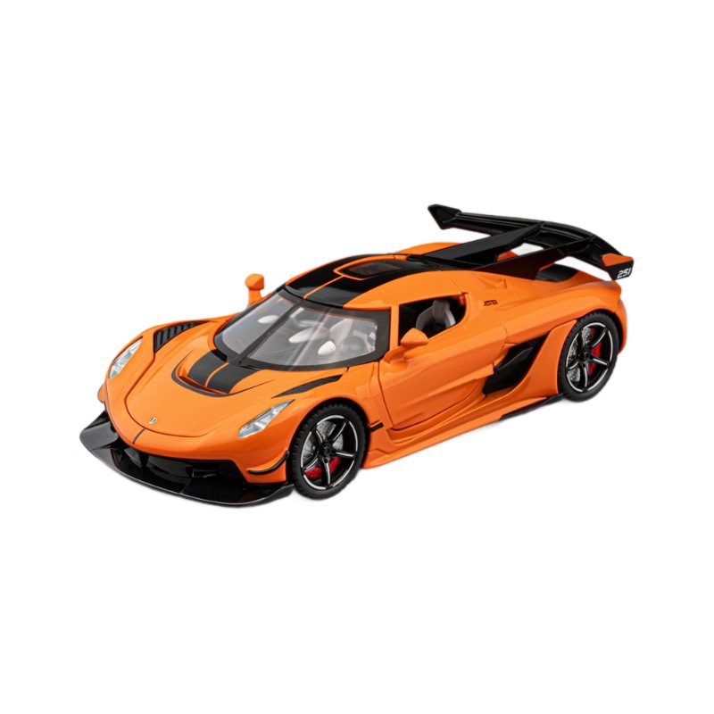 Modelo de coche de aleación Jiaye 1 a 22 Koenigsegg JESCO coche deportivo eco luz de sonido coche de juguete decoración de modelo de sonido