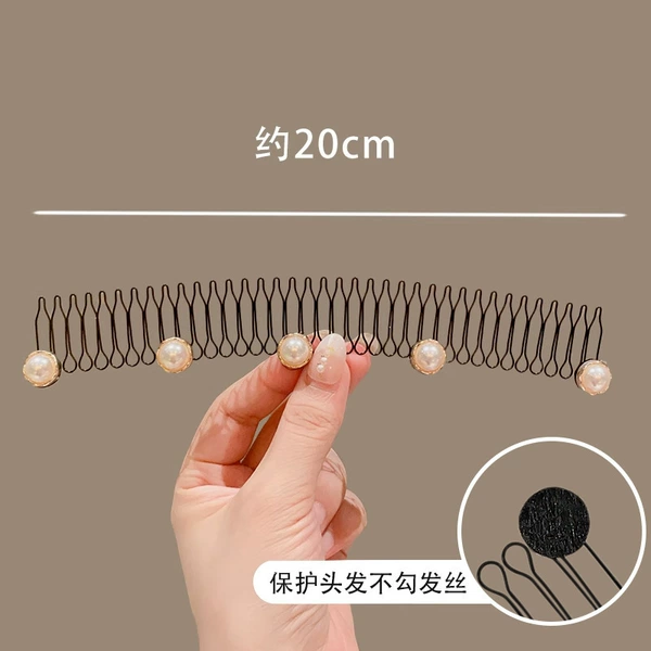 18#Pearl small flower hair comb