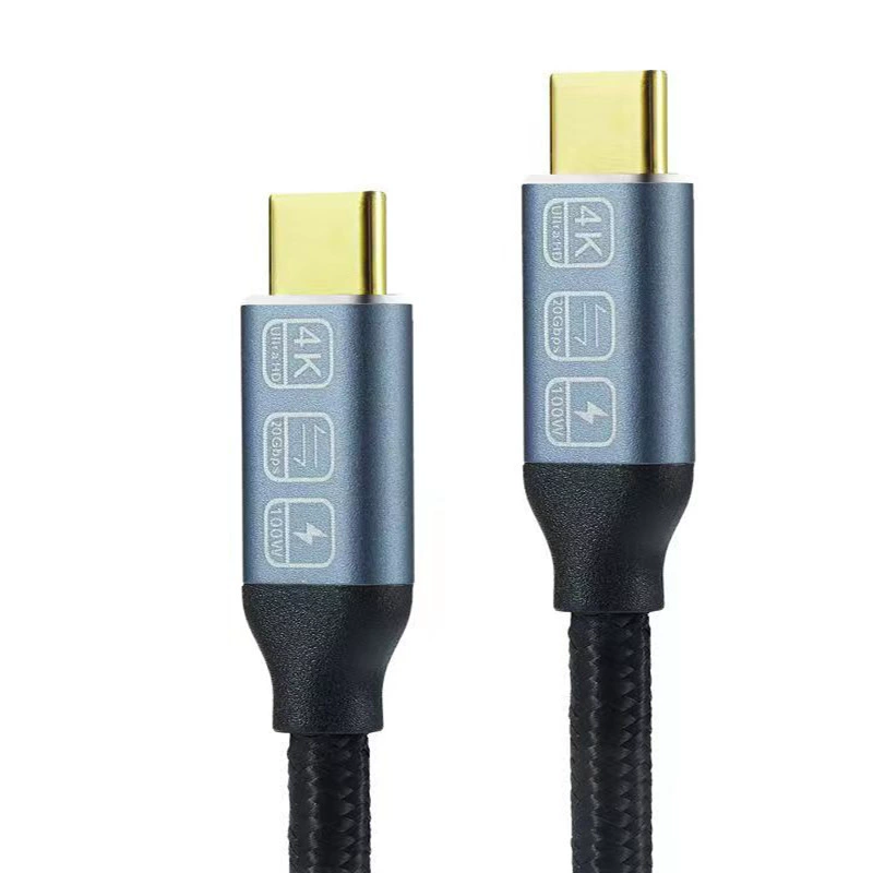 USB3.2Type-C для публичного 20Gb кабель для передачи данных 4K HD экран 100W мобильный телефон ноутбук кабель быстрой зарядки