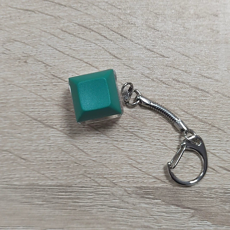 tester: Acrylic single‑shaft keycap tester keychain, multi‑color, decompression mechanical switch tester