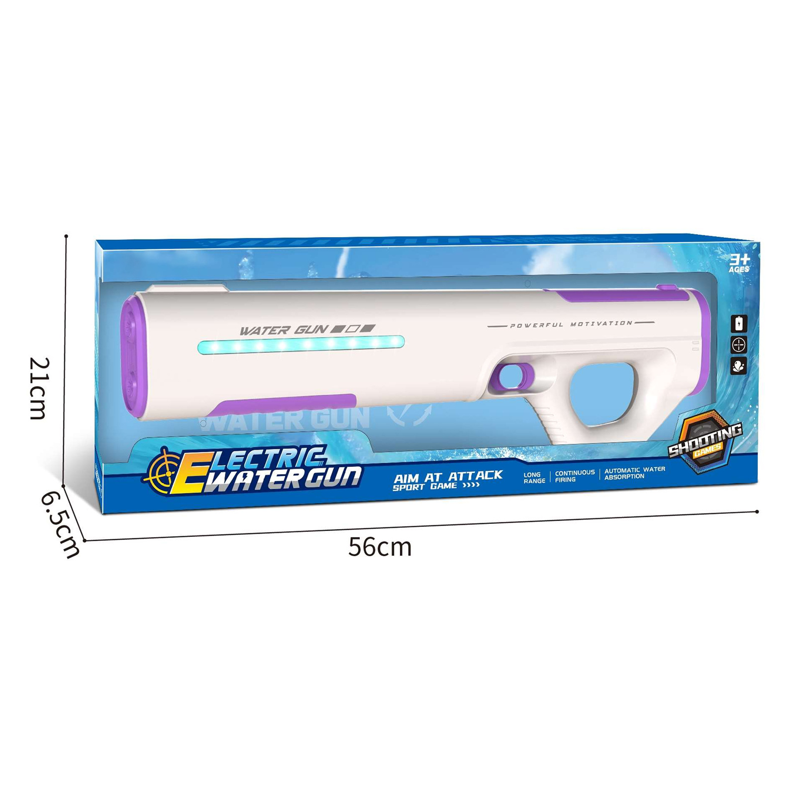 Pistola de agua eléctrica, juguete para niños, marquesina, agua rápida, chorro de agua, pistola de agua de alta presión y potente disparo