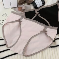 Girl's Comfort ~ Sweet Japanese 50 Count Pure Cotton Underwear Women's Mid-waist Pure Desire Sexy Seamless Women's Briefs