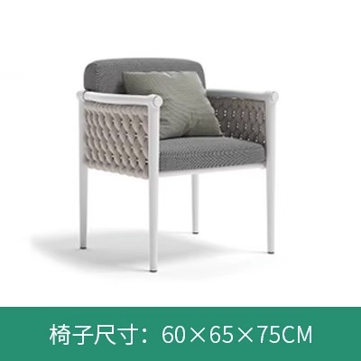 Balcón al aire libre patio jardín comedor silla Silla de ratán al aire libre B & B al aire libre mesa y silla cafetería bar al aire libre