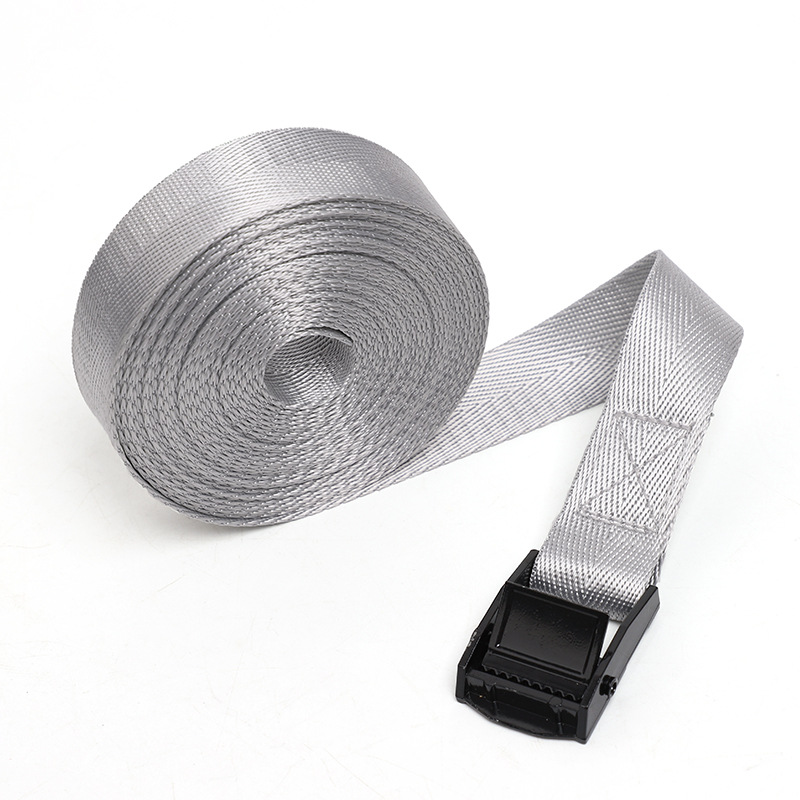 Correas de carga reforzadas con hebilla, correas de fijación para automóvil de aleación de zinc, cincha fina, cincha de nailon con patrón de espiga