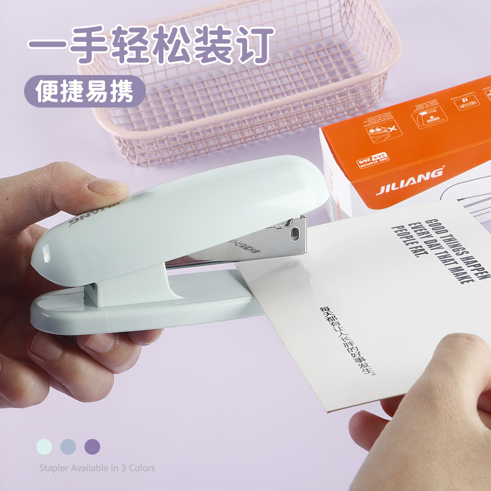 Mini grapadora de alto valor 12 # Grapadora antideslizante para oficina pequeña y mediana