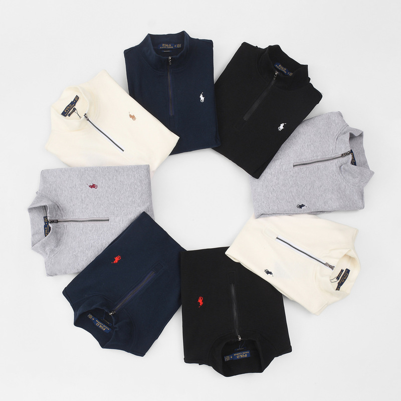 Autumn and Winter New Style Pony Knitwear Men's Polo Fashion Half Turtleneck Casual Paul Knitwear Bottoming Shirt Long-Sleeved Men Autumn and Winter New Style Pony Knitwear Men's Polo Fashion Half Turtleneck Casual Paul Knitwear Bottoming Shirt Long-Sleeved Men