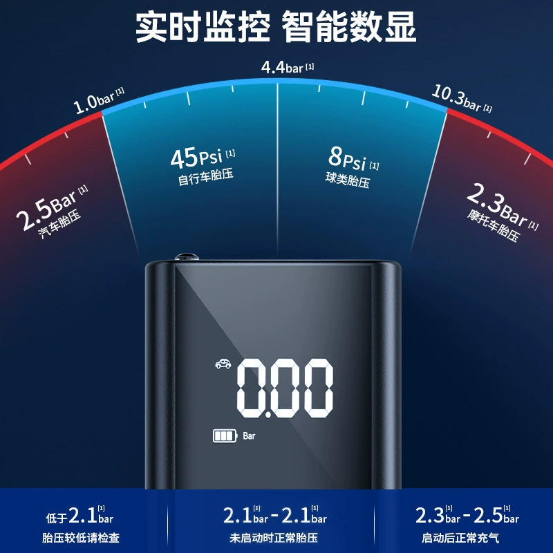 Wireless air pump, power supply, handheld smart tires